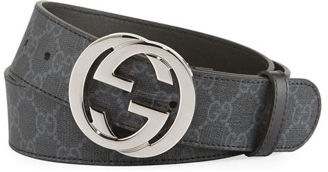 gucci supreme belt black|gucci supreme belt black buckle.